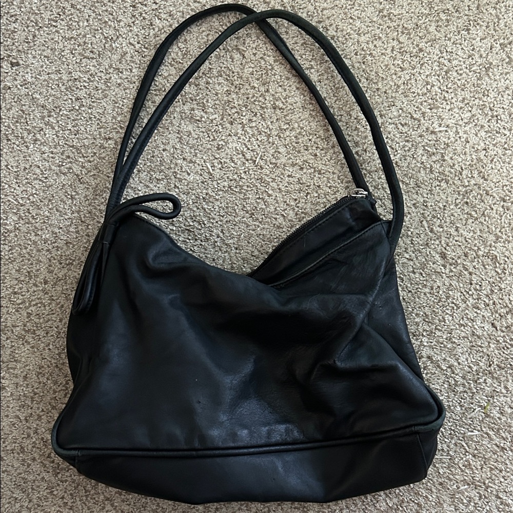FURLA Black Leather Handbag (READ DESCRIPTION)